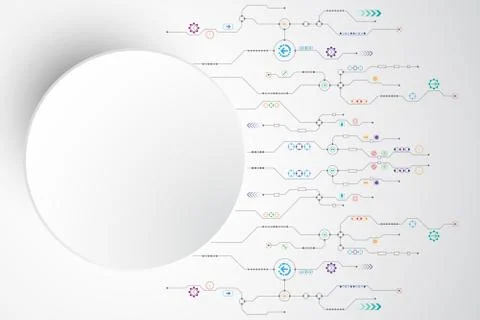 Vector abstract background technology concept. Stock Illustration