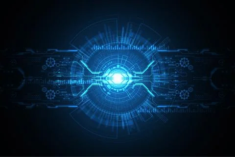 Vector abstract background technology concept. Illustrazione stock