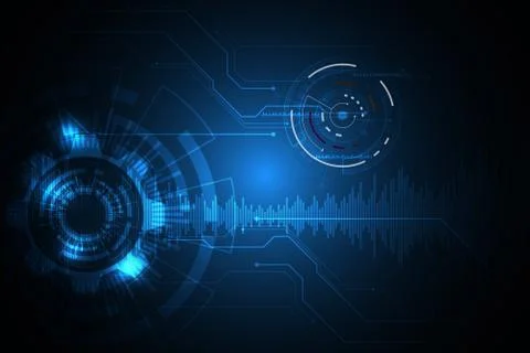 Vector abstract background technology concept. Stock Illustration