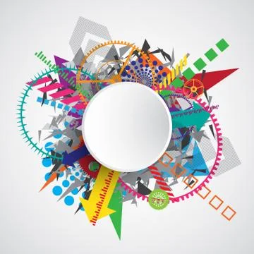 Vector abstract background technology concept. Stock Illustration