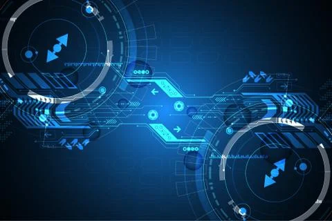 Vector abstract background technology concept. Stock Illustration