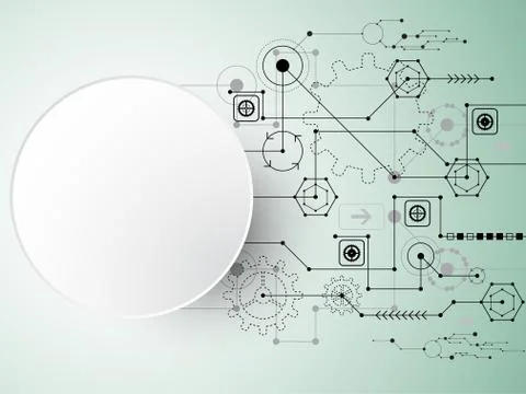 Vector abstract background technology concept. イラスト素材
