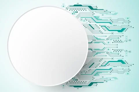 Vector abstract background technology concept. Stock Illustration