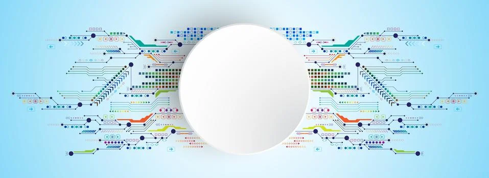 Vector abstract background technology concept. Stock Illustration