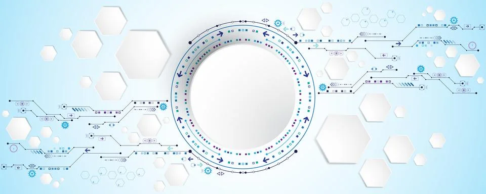 Vector abstract background technology concept. Stock Illustration