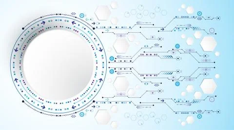 Vector abstract background technology concept. Stock Illustration