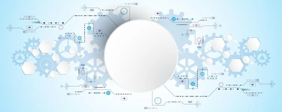 Vector abstract background technology concept. Stock Illustration