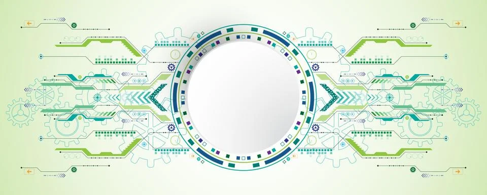 Vector abstract background technology concept. Stock Illustration