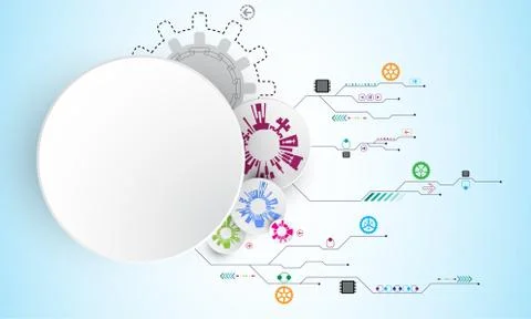 Vector abstract background technology concept. Stock-Illustration