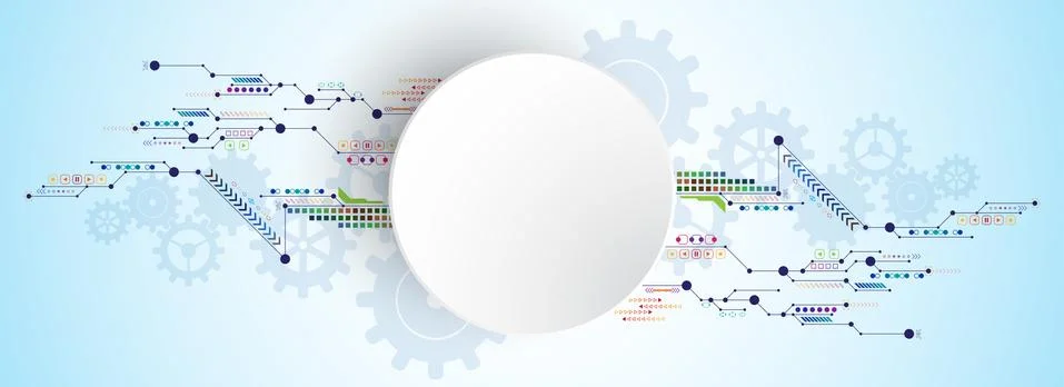 Vector abstract background technology concept. Stock Illustration