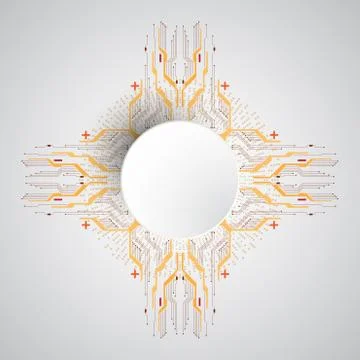 Vector abstract background technology concept. Stock Illustration