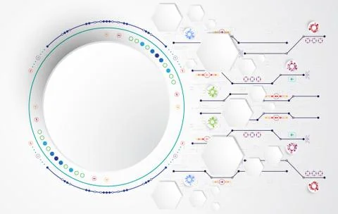 Vector abstract background technology concept. Stock Illustration