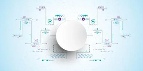 Vector abstract background technology concept. Stock-Illustration