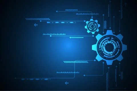 Vector abstract background technology concept. Stock Illustration