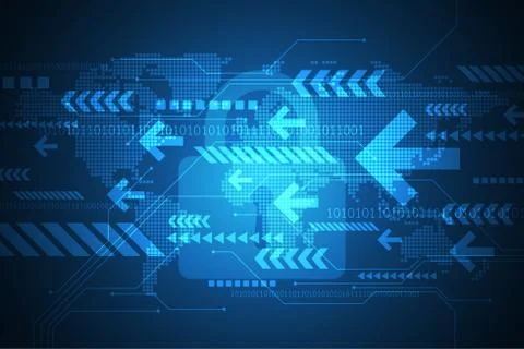 Vector abstract background technology concept. Stock Illustration