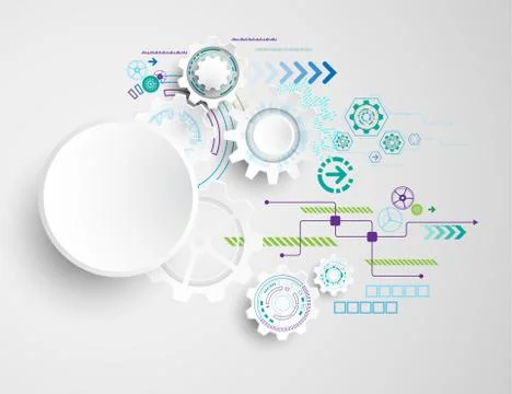 Vector abstract background technology concept. Stock Illustration