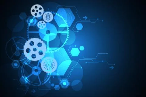 Vector abstract background technology concept. Stock Illustration