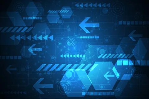 Vector abstract background technology concept. Stock Illustration