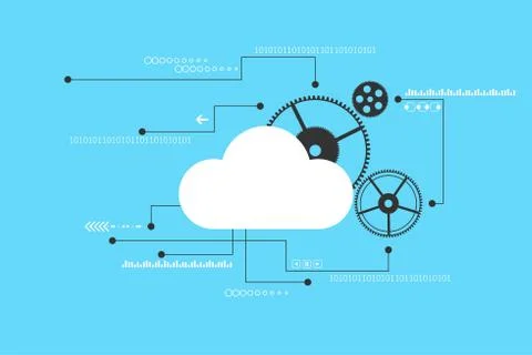 Vector abstract background technology concept. Stock-Illustration