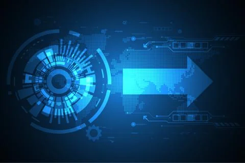 Vector abstract background technology concept. Stock Illustration