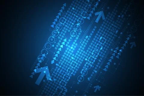 Vector abstract background technology concept. Stock Illustration