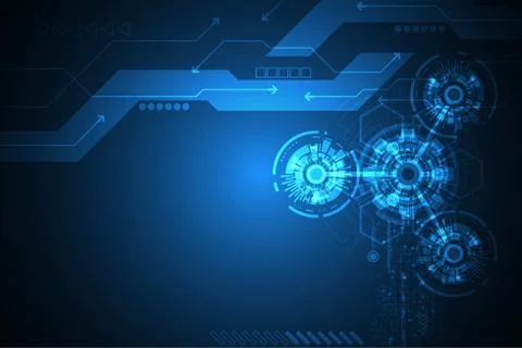 Vector abstract background technology concept. Stock Illustration