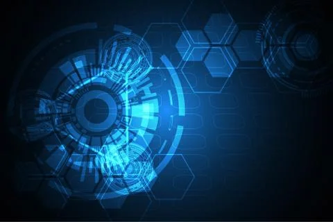 Vector abstract background technology concept. Stock Illustration