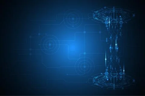 Vector abstract background technology concept. Stockillustratie