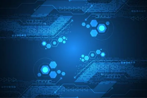 Vector abstract background technology concept. Stock Illustration