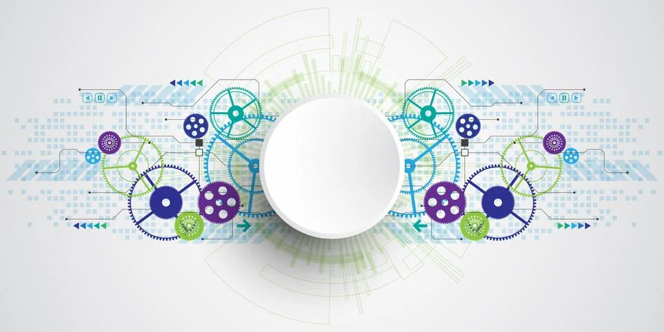 Vector abstract background technology concept. Stock-Illustration