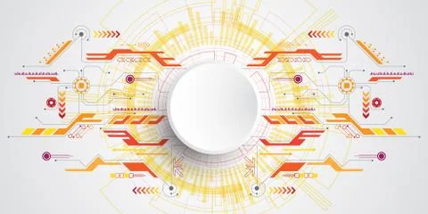 Vector abstract background technology concept. Stock Illustration