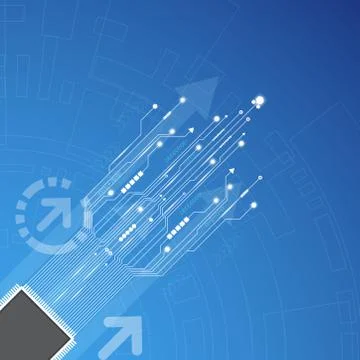 Vector abstract background technology concept. Stockillustratie