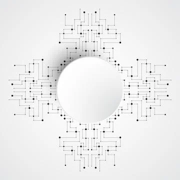 Vector abstract background technology concept. Stock Illustration