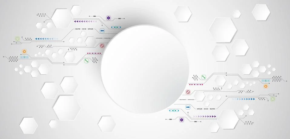 Vector abstract background technology concept. Stock Illustration