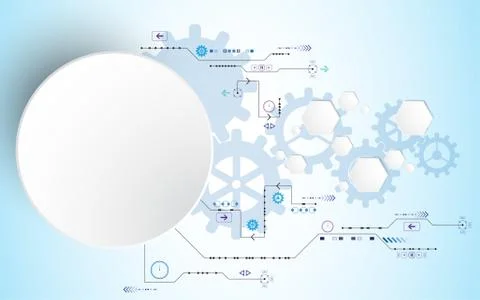 Vector abstract background technology concept. Stock Illustration