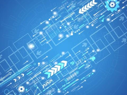 Vector abstract background technology concept. Stock Illustration