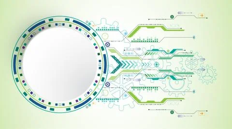 Vector abstract background technology concept. Stock Illustration