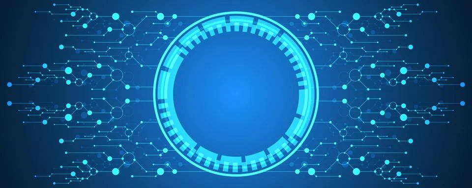 Vector abstract background technology concept. Illustrazione stock