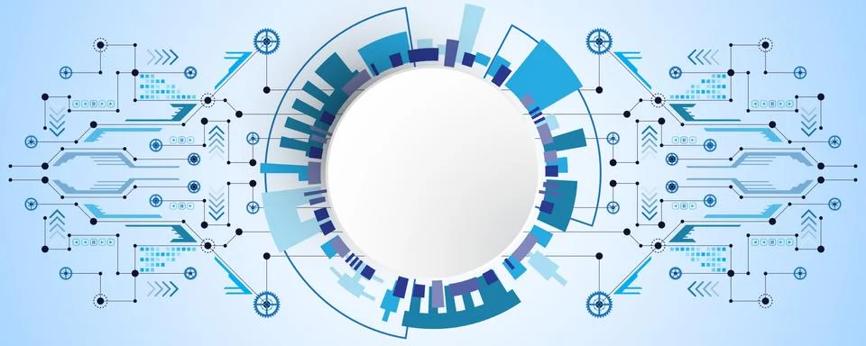 Vector abstract background technology concept. Stock Illustration