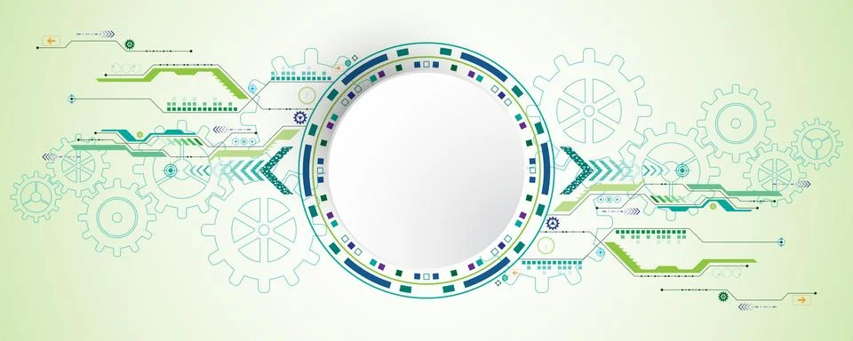 Vector abstract background technology concept. Stock Illustration