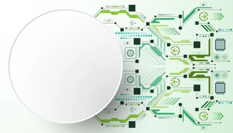 Vector abstract background technology concept. Stock Illustration