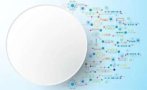 Vector abstract background technology concept. Stockillustratie