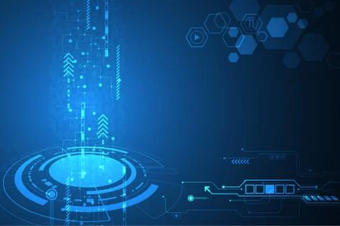 Vector abstract background technology concept. Stock Illustration