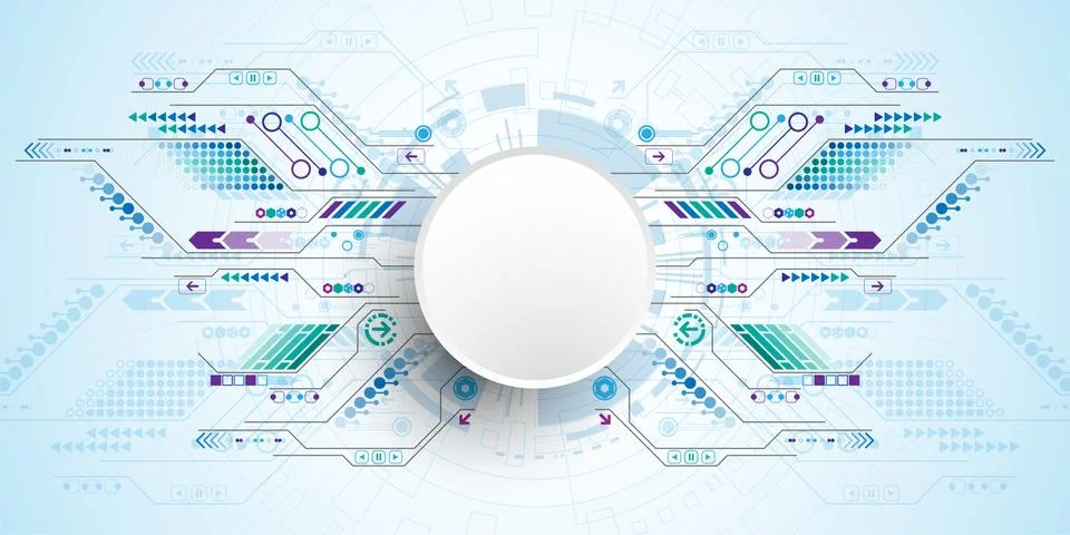 Vector abstract background technology concept. Stockillustratie