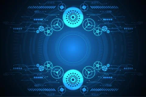 Vector abstract background technology concept. Stock-Illustration