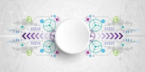 Vector abstract background technology concept. Stock-Illustration