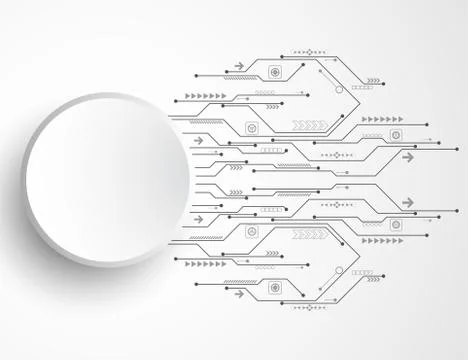 Vector abstract background technology concept. Stock Illustration