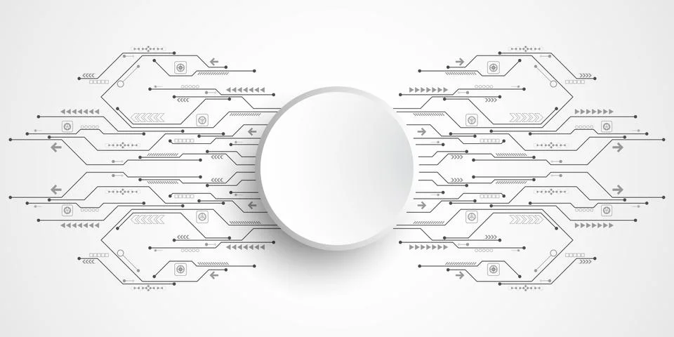 Vector abstract background technology concept. Stock Illustration