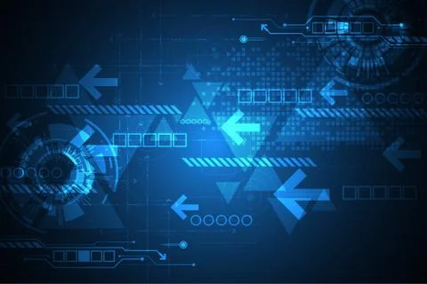 Vector abstract background technology concept. Stock Illustration