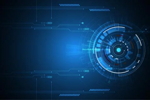 Vector abstract background technology concept. Illustrazione stock